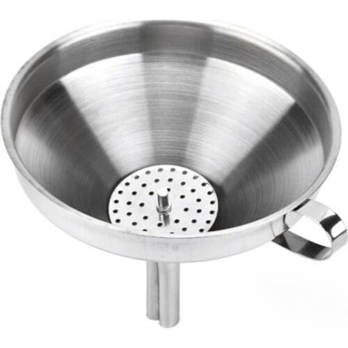 Functional Stainless Steel Kitchen Oil Honey Wide Mouth Funnel For Canning Kitchen Tools