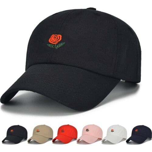 Women Men Embroidered Cowboy Hat Fashion Baseball Cap Top Hat Rose Embroidered Baseball Cap Duck Hat Korean Casual Sun Visor