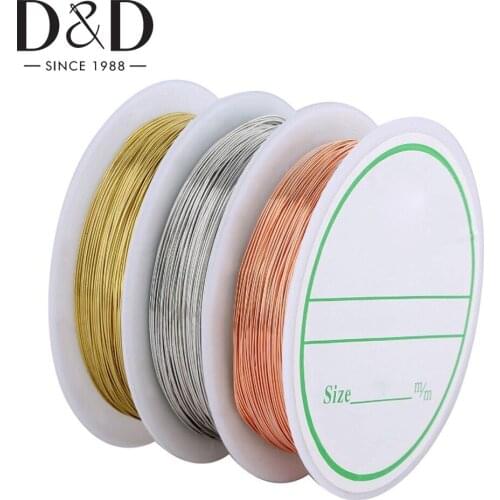 1Pc Copper Wire 0.2mm Jewelry Beading Wire Sewing Thread for Sewing Bracelet Necklaces Jewelry Making Supplies