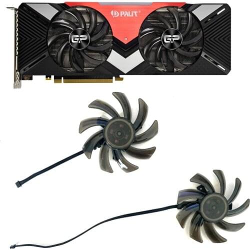 2PCS 85MM 4pin 12V FDC10H12S9-C GA91S2U GTX1070 GPU FAN For Palit RTX2060 RTX2070 RTX2080 DUAL GamingPro Replace Cooling Fans