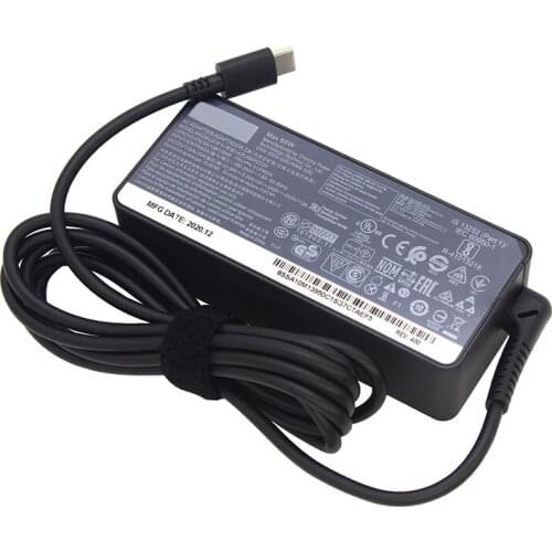 Power Adapter 20V 3.25A 65W USB Type C Ac Power Adapter Charger for Lenovo MIIX 720/ PRO/X1/T570/P51s Laptop