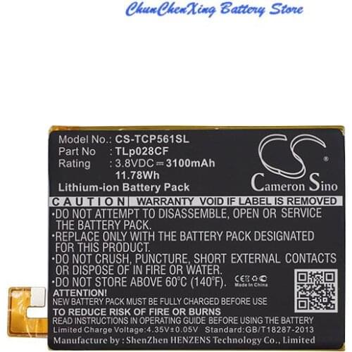 Cameron Sino 3100mAh Battery TLp028CF for TCL P561U