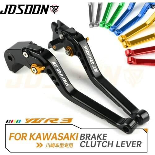 Motorcycle Accessories LOGO YZF-R3 For YAMAHA YZF R3 YZFR3 YZF-R3 2015-2019 CNC Adjustable Motorcycle short Brake Clutch Levers
