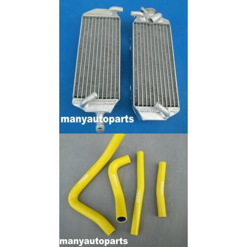 GPI Racing Aluminum Radiator +yellow hose for SUZUKI RM250 RM 250 1996 -1998 1997 96 97 98
