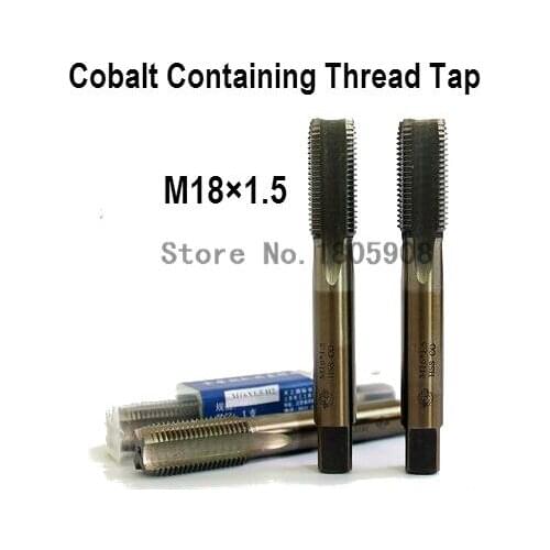 Free Shipping 1PCS TG M18*1.5 containing cobalt HSS machine taps straight fluted tap special stainless steel screw tap ,Thread T