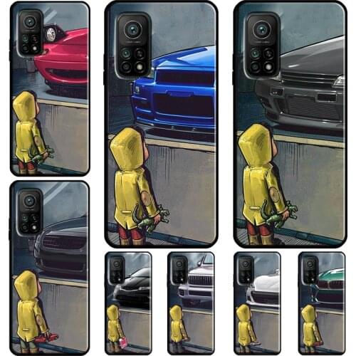 Boy See Sports Car Jdm Drift Coque For POCO X3 Pro F3 M3 F2 F1 Phone Case For Xiaomi Mi 11 Lite Ultra Mi A3 10T 9T Pro