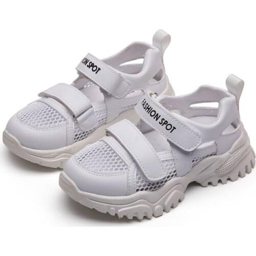 Childrens Sports Air Mesh Shoes 2021 Summer New Style Fashion Kids Sandals Casual Shoes Running Sneakers Breathable Student Hot