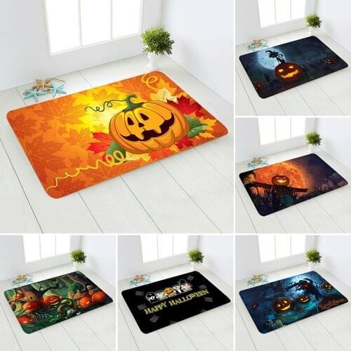Doormat Halloween Anti-slip Absorb Water Bath Mat Bathroom Home Kitchen Bedroon Floor Mat Entrance 40*60cm DD-0102