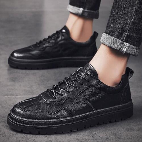 Sneakers Men Shoes Waterproof genuine Leather Mens Casual Shoes outdoor Luxury Brand breathable Lace up Male Flat shoes