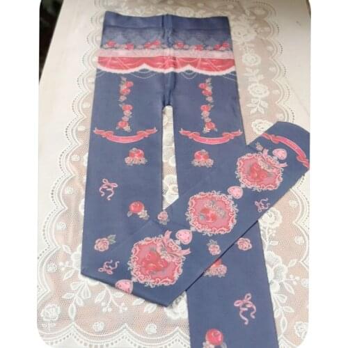 Poisoned Apple ~ Sweet Patterned Lolita Tights by Infanta