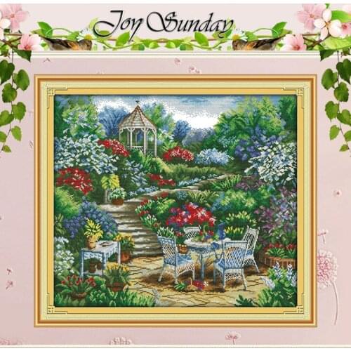 The Garden Comer (2) Counted Cross Stitch 11CT 14CT Cross Stitch Set Wholesale Chinese Cross-stitch Kit Embroidery Needlework