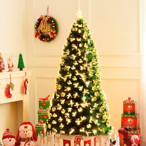 New Hot-selling High-grade Fiber Christmas Tree Led Light Luxury Christmas Tree Decoration Package Ornaments for Home