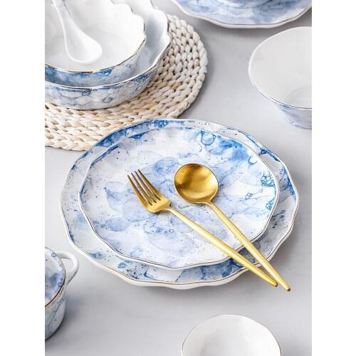 Simple style personality creativity Phnom Penh dinner plate soup plate fish plate breakfast plate Western food dessert plate