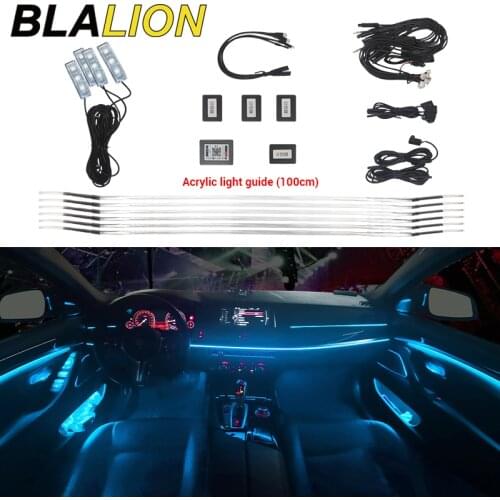 RGB Car Interior Lights for Toyota Honda Civic Subaru Mazda Mitsubishi Suzuki Acrylic Strips APP Auto Decorative Ambient Lights