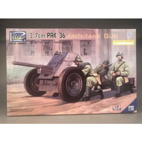 Riich Models RV35026 1/35 3.7cm PAK 36 Anti-Tank Gun (2pcs) Model Kit