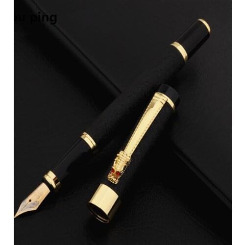 High Quality 6006 Black Dragon Business Office Fountain Pen Student School Stationery Supplies Ink Pens caligraphy pens