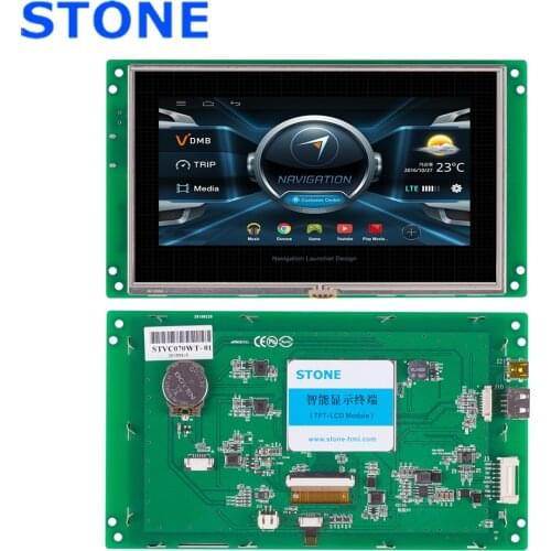 STONE 7.0 Inch HMI TFT LCD Touch Screen with RS232/RS485 Interface+Program for Industrial Use