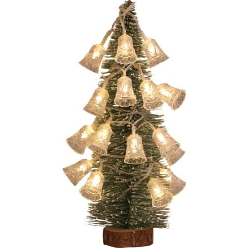 5M/10M 40/80Led Bell string fairy lights 220V EU/US Garland String light Holiday christmas tree Lamp Party Wedding Decoration