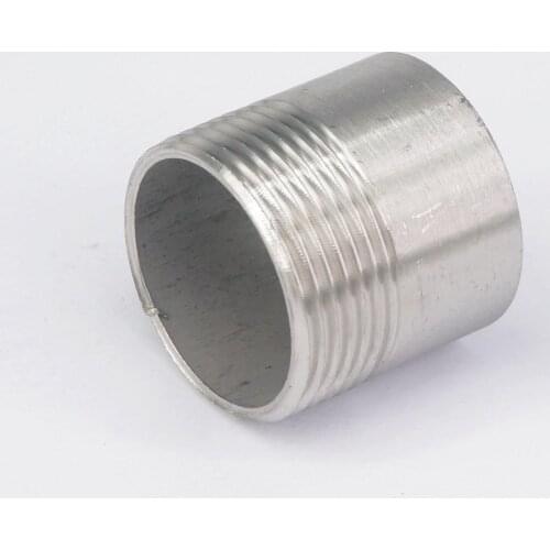 1-1/4" BSPT Male Thread 304 Stainless Steel Pipe Fitting Weld Nipple Coupling Connector for water oil air 1 Mpa