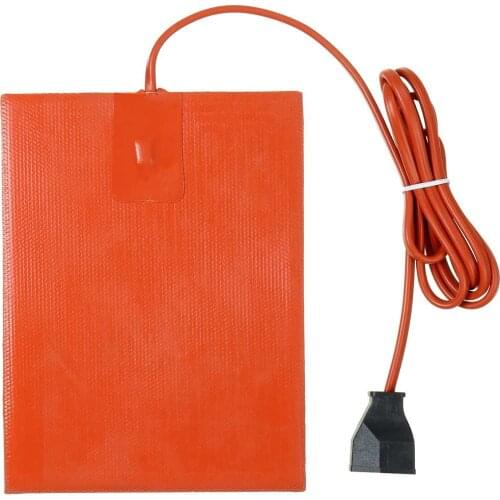 15x20cm 110V/220V Car Engine Oil Pan Sump Tank Heater Pad 300W Silicone Heating Pad Engine Oil Tank Waterproof With US/EU Plug