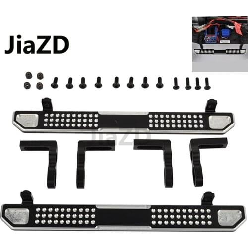 2PCS CNC Alloy TRX4 Metal Pedal Side Board for 1/10 RC Crawler Traxxas TRX-4 Trx 4 Upgrade Parts Free shipping ZXZ