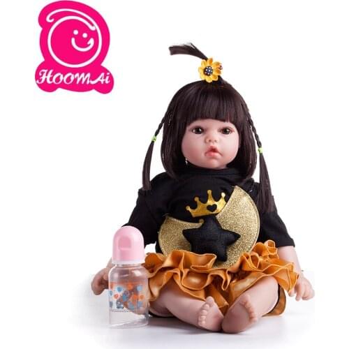 22" 55cm Reborn Baby Doll Dolls Lifelike Soft Silicone Real Gentle Touch Toys Gifts for Children Silicone Doll Toys for Girls