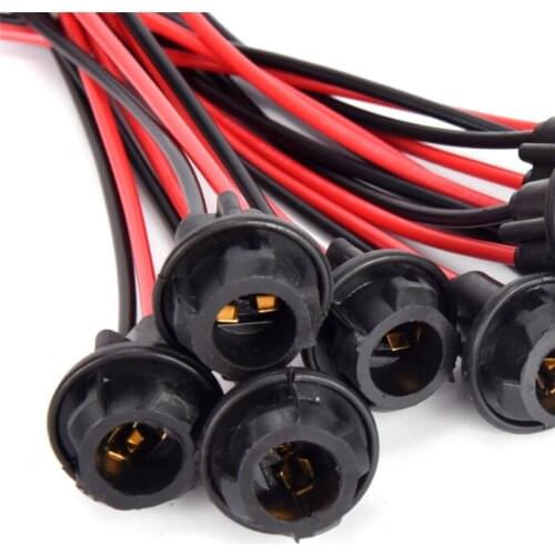 2PCS T10 W5W Light Bulb Socket Holder Wedge Connector for Car Truck Boat Soft Rubber t10 Connector