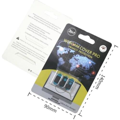 50SET/LOT 3PCS/ SET Ultra Thin Webcam Cover Pro Privacy Protection Shutter Sticker Cover Case Smartphone Tablet Laptop Desktop