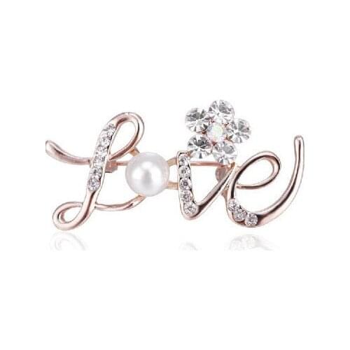 6pcs per lot Cell Phone Case DIY Charms Alloy Rhinestone Pearl Letter Love Decoration