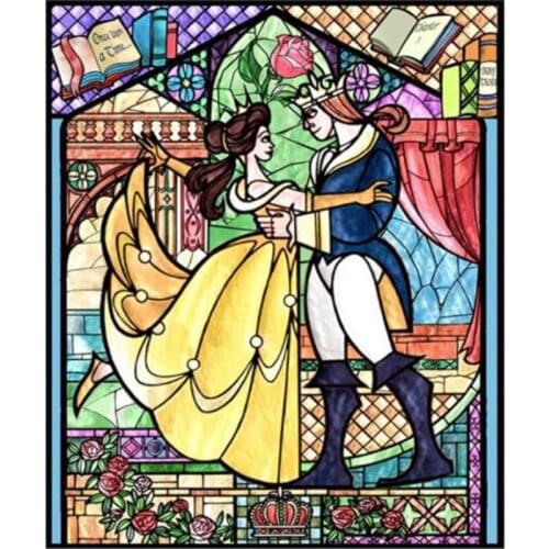 Disney Full Square 5D DIY diamond painting Prince and princess dancing Diamond Embroidery Cross Stitch Mosaic Gift