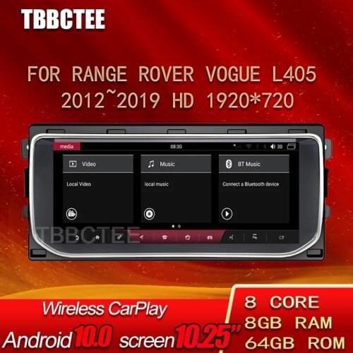 For Range Rover Vogue L405 2012~2019 Android 10 CarPlay 8G+64G Car Multimedia Player GPS Navigation Stereo WiFi Touch Screen