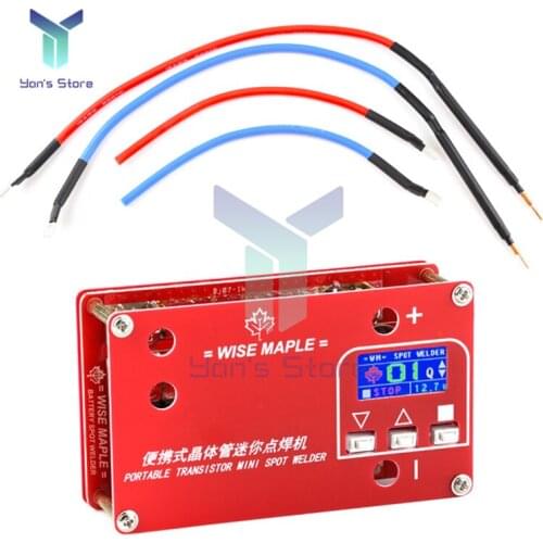 DC 12V Digital Display Transistor Mini Spot Welder Machine 18650 Battery Various Welding Power Supply Spot Welding Machine DIY