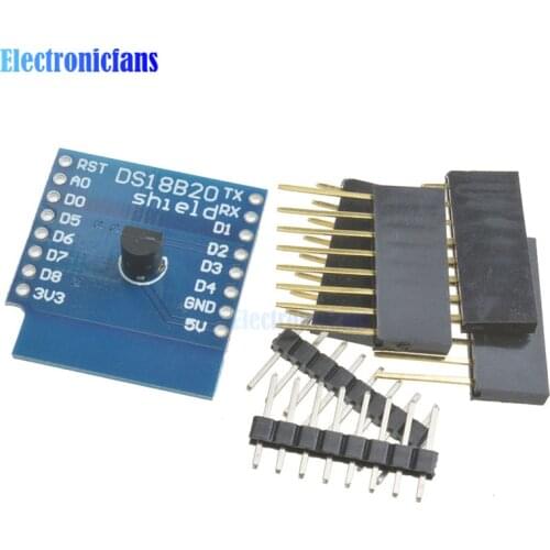 DS18B20 Temperature Sensor Shield For Wemos D1 Mini For Wemos D1 Mini Wifi Extension Board Compatible For Arduino OTA