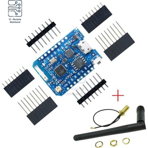 For WEMOS D1 Mini Pro 16M Bytes External Antenna Connector NodeMCU Based ESP8266 CP2104 WIFI Development Board For arduino