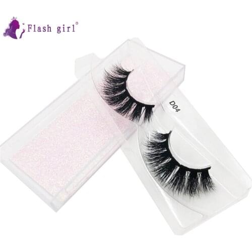 Flash girl 10 style D4 top Quality 100% handmade Lashes and real Mink fluffy Fake Eyelashes