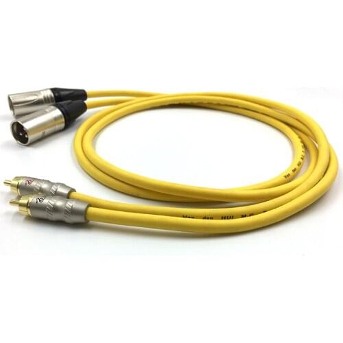 Hifi Rca To Xlr Male Cable 2 Xlr To 2 Rca Cable Hifi Stereo Audio Connection Microphone Cable