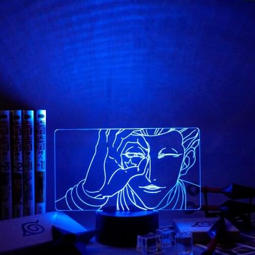 Hunter X Hunter Hisoka Face 3d Lamp Child Night Light AnimeGift Led Color Changing Atmosphere for Kids Bedroom Decor Light