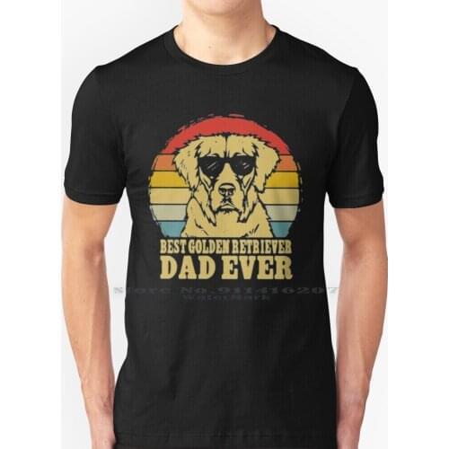 Best Golden Retriever Dad Ever Vintage T Shirt 100% Pure Cotton Best Golden Retriever Dad Ever Vintage Golden Retriever Best