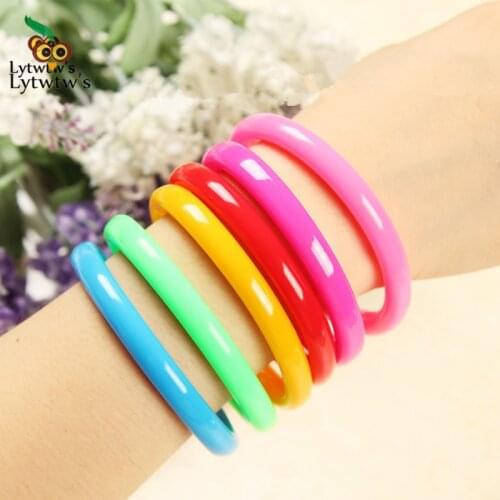 12 Pieces Lytwtws Ballpoint Pen School Supply Creative Stationery Freebie Office Gift Chancery Wristband Ring Bracelette Blue