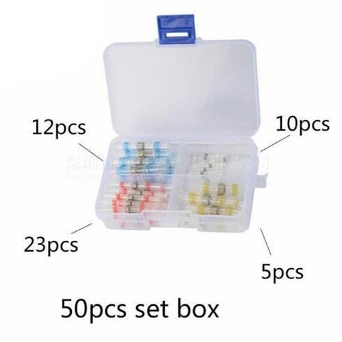 50PCS Solderstick Waterproof Solder Wire Connector Kit Original Top Quality Connector Shrinkage Solder Sleeve Heat Shrink Tube