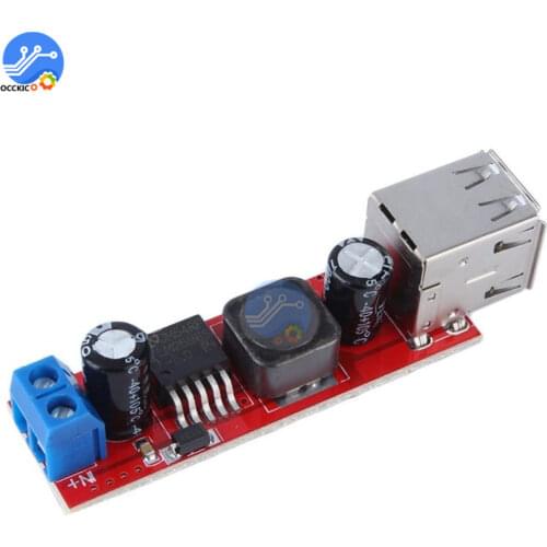 LM2596 Buck Step-down Convert DC 6-40V To 5V 3A Dual USB Battery Charger Module For Car Charge Power Bank Supply