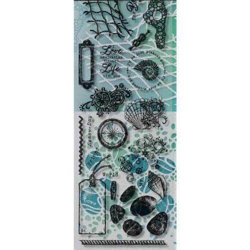 Ocean World Transparent Clear Silicone Stamp/Seal for DIY scrapbooking/photo album Decorative clear stamp A586