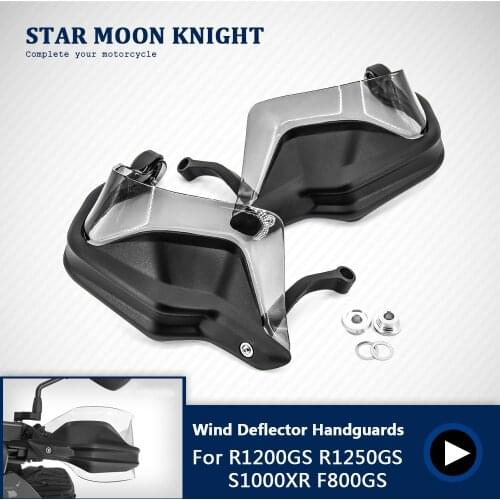 R1250GS Wind Deflector Shield Handguards Hand Protectors Guards L&R For BMW R1200GS ADV F800GS Adventure S1000XR 2013 - 2019
