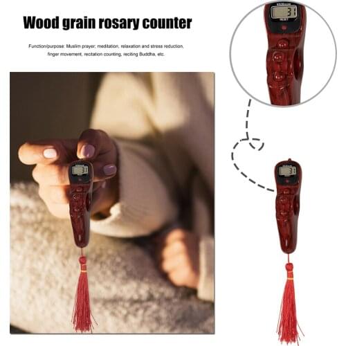 LED Electronic Counter Easy Resettable Rosary Bead Register Portable Handheld LED Finger Game Decompression Toy Practical