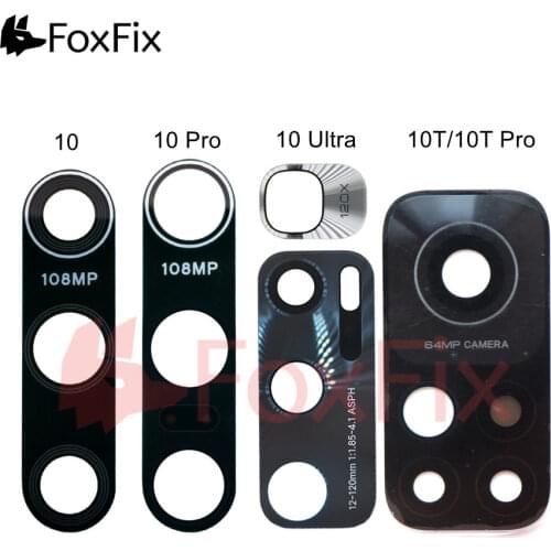 Rear Back Camera Glass Lens For Xiaomi Mi 10 Pro Ultra Lite 10T Note10 Note 10 Pro Mi10 5G Camera Lens Glass Replacement Parts