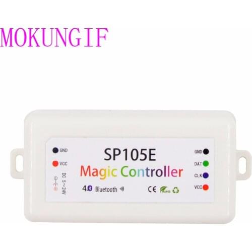DC5-24V 2048 Pixels SP105E Magic Controller 4.0 Bluetooth-compatible APP Controller WS2801 WS2811 WS2812B SK6812 LED Strip