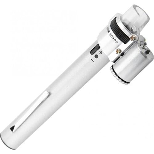 100X Mini microscope LED Magnifier Microscope Jewelers Loupe Magnifying Glass+Pouch usb microscope new