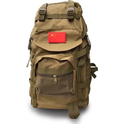 Upgraded outdoor sports tactical bag camouflage waterproof large mountaineering bag can be customized 50L Backpack