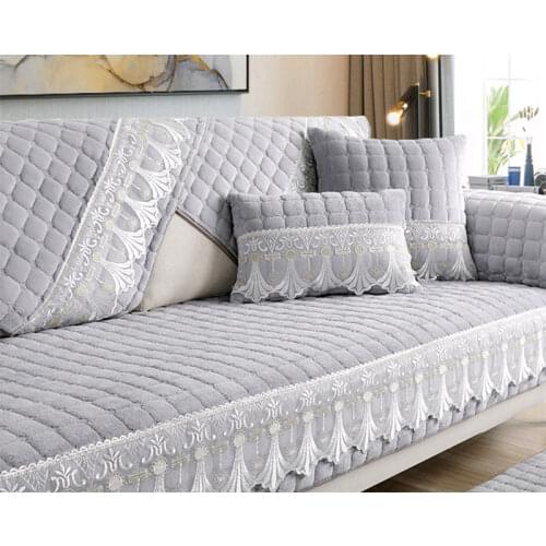 Thicken Sofa Cover Lace Non-slip Resistant Slipcover Seat Modern 7 Colors Couch Cover Universal Sofa Towel For Living Room Decor
