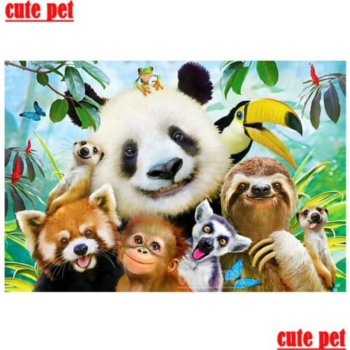 Animal 5D embroidery Mastiff monkey sloth diy diamond painting square drill round diamond Mosaic painting CrossStitch Decor